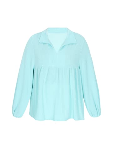 Usha Women Plus Size Blouse in turquoise