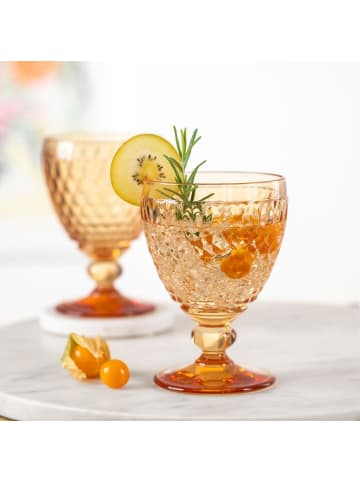 Villeroy & Boch 4er Set Rotweingläser Boston Coloured 310 ml in Saffron