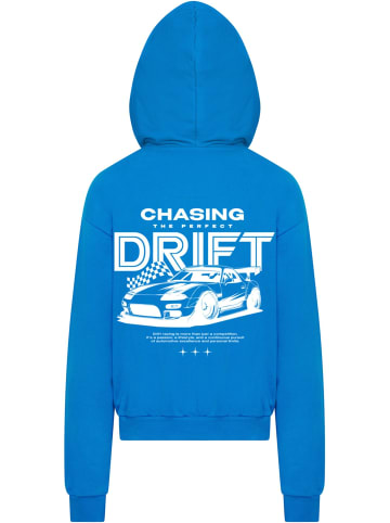 Mister Tee Mister Tee The Perfect Drift Ultra Heavy Cotton Box Hoody in cobalt blue