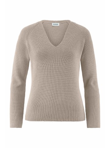 Hessnatur Strickpullover in taupe