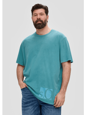 S. Oliver T-Shirt kurzarm in Petrol