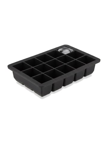 relaxdays 2 x Eiswürfelform in Schwarz - (B)15x (H)3 x (T)9,5 cm