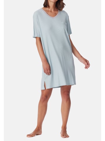 Schiesser Nachthemd Casual Nightwear in Bluebird