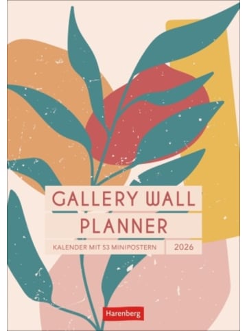 Harenberg Kalender - Gallery Wall Planner Wochenplaner 2026 - Kalender mit 53 Minipostern