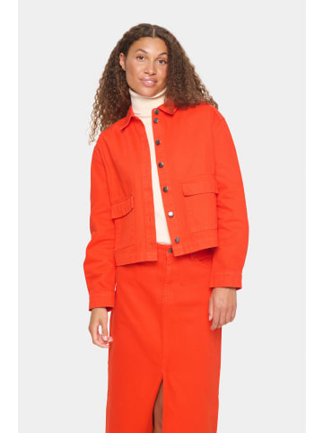 SAINT TROPEZ Jeansjacke IluSZ Lockere Passform in Flame Scarlet