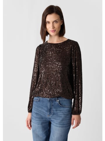 comma Bluse in 89L0_dunkelbraun