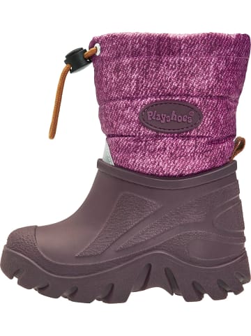 Playshoes Winter-Bootie meliert in beere