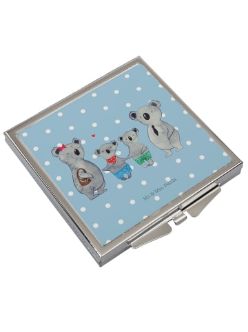 Mr. & Mrs. Panda Schminkspiegel Koala Familie zwei ohne Spruch in Blau Pastell