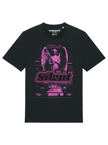 wat? Apparel T-Shirt Silent in Schwarz