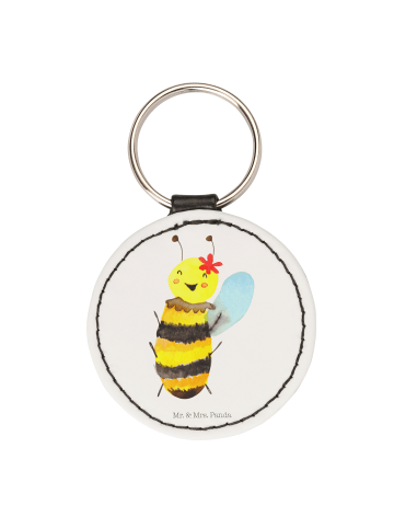 Mr. & Mrs. Panda Anhänger Biene Happy ohne Spruch in Weiß