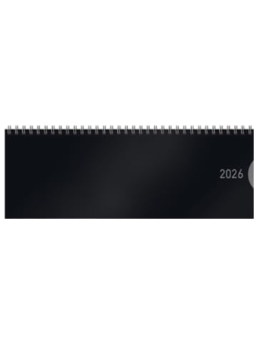 Korsch Kalender - Tischquerkalender Classic Colourlux schwarz 2026