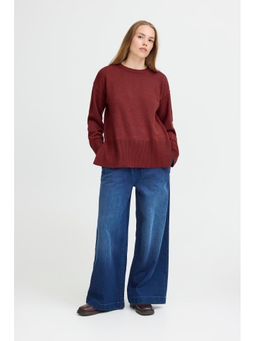 Pulz Strickpullover PZSTEFFI Relaxed fit in Spiced Apple Melange