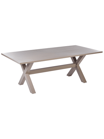 Beliani Gartentisch CASCAIS in Beige - (W) 105 x (H) 74 x (L) 200 cm