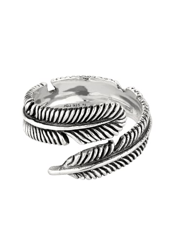 KUZZOI Ring 925 Sterling Silber in Schwarz