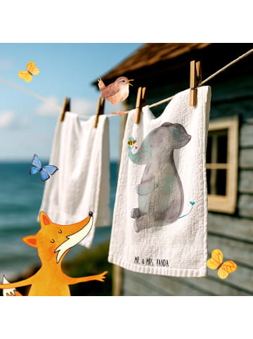 Mr. & Mrs. Panda Kinderhandtuch Elefant Biene ohne Spruch in Weiß