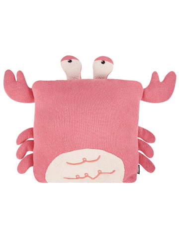 Beliani 2er-Set Dekokissen JARGALLI in Rosa/Beige
