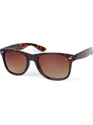 styleBREAKER Nerd Sonnenbrille in Braun Demi / Braun Verlauf