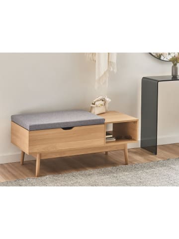 Beliani Schuhschrank BOURKE in Braun - (W) 110 x (H) 43 x (L) 46 cm