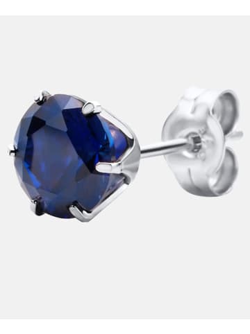 Diamant L'éternel Ohrringe aus 375 Weißgold mit Saphir