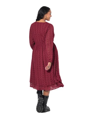 Studio Untold Midikleid in weinrot