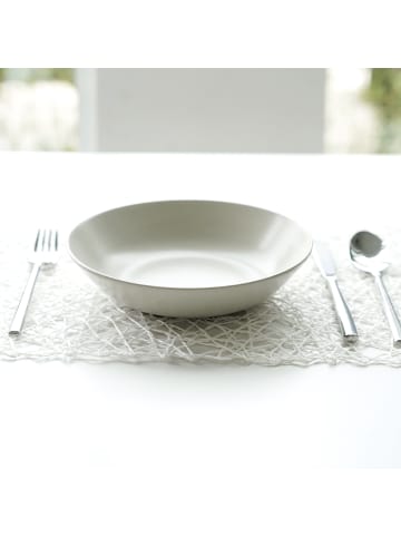 COFI 1453 Platzset 45 x 30 cm, Untersetzer in modernem Design in Weiß