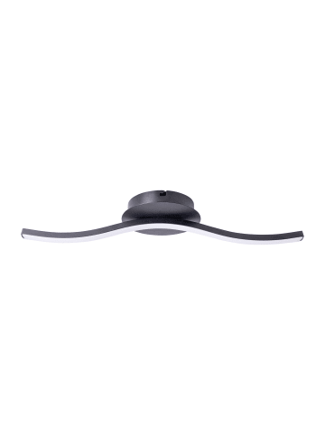näve LED Deckenleuchte "ONDA" in schwarz - (L)45 cm x (B)13 cm x (H)6.5 cm - EEK E
