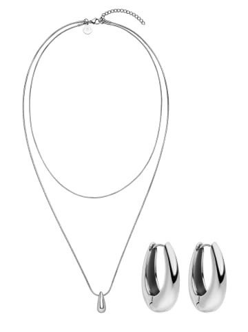PURELEI Schmuckset Dewdrop Silber