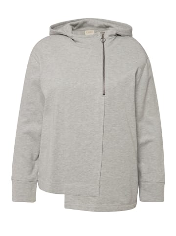 Ulla Popken Sweatshirt in grau melange