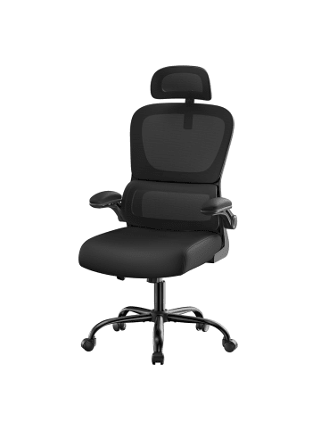 SONGMICS Bürostuhl Kime in Schwarz - (B)71.5 x (H)121.5 x (T)64.5 cm