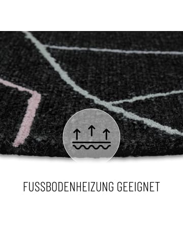 Wecon Home Kurzflorteppich Nox in anthrazit