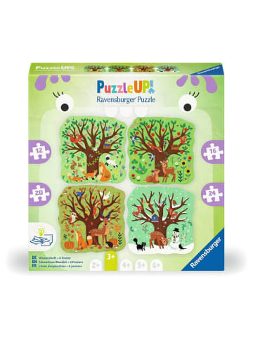 Ravensburger Puzzle 12 + 16 + 20 + 24 Teile Kinderpuzzle 12, 16, 20, 24 Teile - Vier Jahreszeiten Ab 3 Jahre in bunt