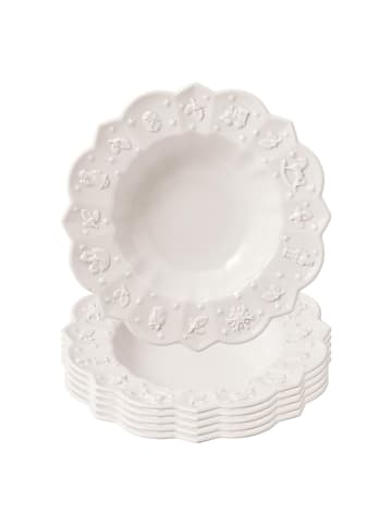 Villeroy & Boch 6er Set Suppenteller Toy's Delight Royal Classic ø 23,2 cm weiß in weiß