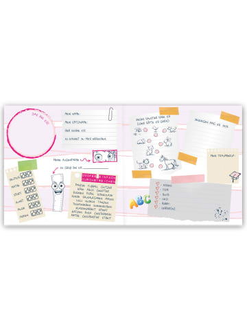 ROTH Design Freundebuch Einhornportrait in Rosa