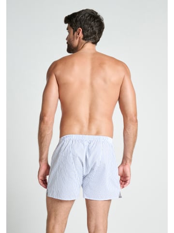 Jockey Boxershorts Everyday Woven 2 Stück in Weiß/Blau