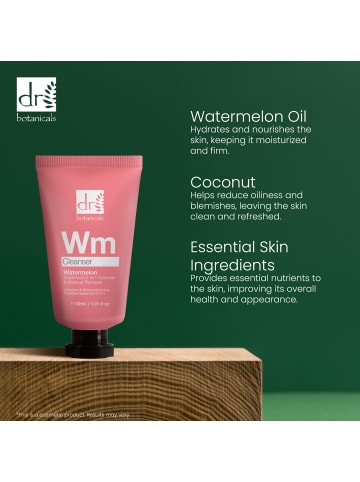 Dr Botanicals Wassermelone Superfood 2-in-1-Reinigungsmittel & Make-up-Entferner 30ml