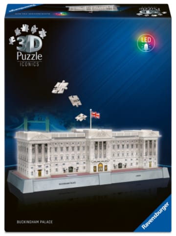 Ravensburger Verlag GmbH Spiel - 3D Puzzle Iconics: Buckingham Palace - mit Licht
