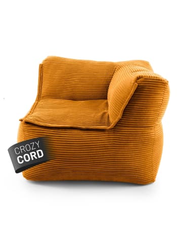 Lumaland LUMALAND Modulares Eckteil rechts aus der Cord-Reihe, 81x81x70 cm - Bezug soft &