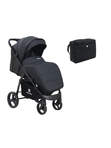 Kikkaboo Kinderwagen Eva in schwarz