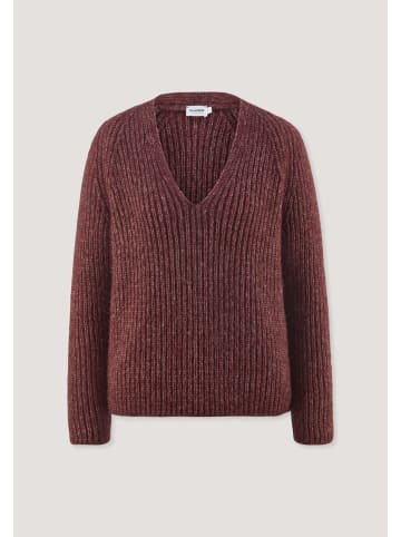 Hessnatur Strick Pullover in dunkelrot