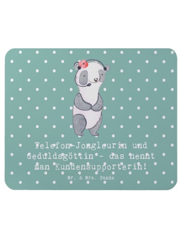 Mr. & Mrs. Panda Mouse Pad Meisterin Kundensupport mit Spruch in Meeresbrise