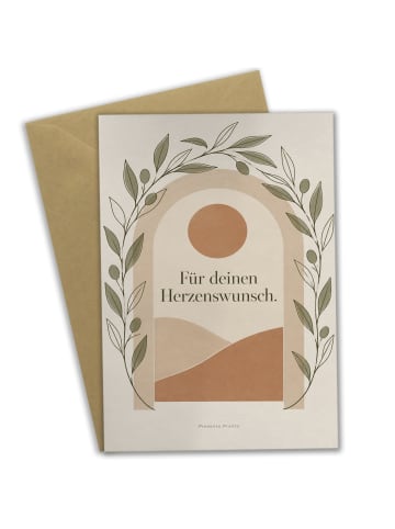 Mr. & Mrs. Panda Geburtstagskarte Bogen elegant Design mit Spruch in Weiß
