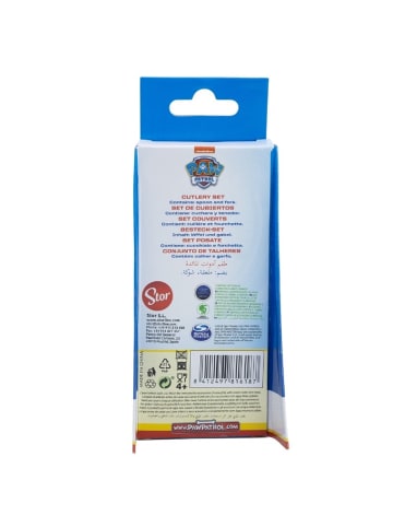 Paw Patrol Paw Patrol Kinderbesteck Set 2-teilig – Löffel & Gabel mit in Gelb