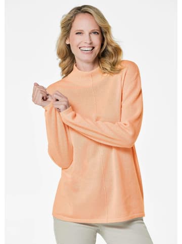 GOLDNER Kaschmirpullover Kuschelweicher Kaschmirpullover mit Kragen in pfirsich