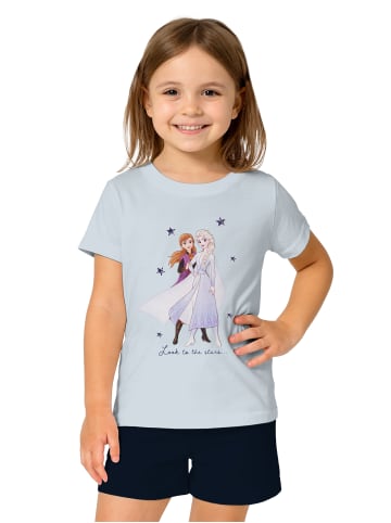 Disney Frozen Disney Frozen - Die Eiskönigin Schlafanzug - Look to the Stars in blau/schwarz
