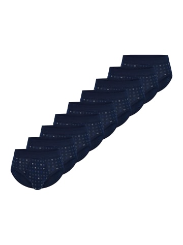 Schiesser Sportslip / Unterhose Cotton Essentials Feinripp in Navy