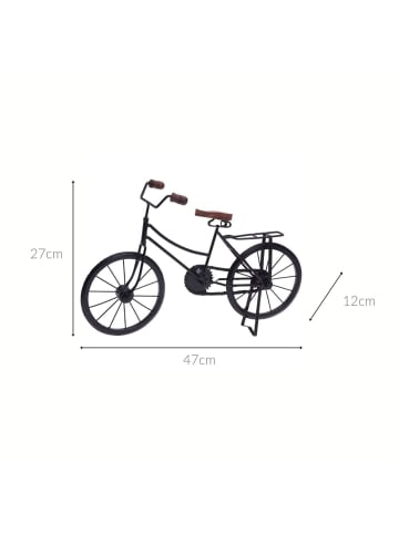 Home&Styling Collection Retro Deko Fahrrad in schwarz