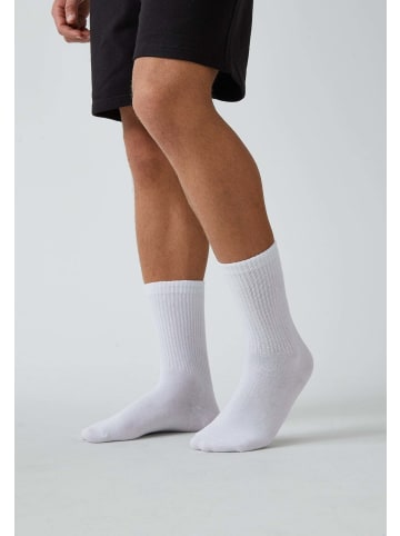 SNOCKS Tennissocken aus Bio-Baumwolle Schwarz-Weiß 4 Paar