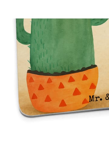 Mr. & Mrs. Panda Tassenuntersetzer Kaktus Sonne Design mit Spruch in Weiß