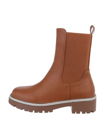 Ital-Design Stiefelette in Camel