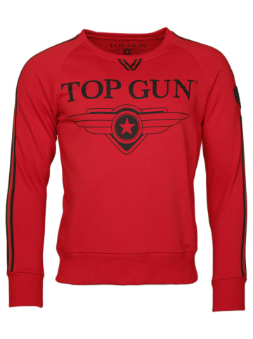 TOP GUN Sweatshirt Streak TG20191013 in rot